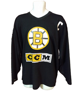 Maillot De Hockey Vintage CCM Jaguars, Blanc, Taille XL Homme, Coupe Pro, Dédicacé