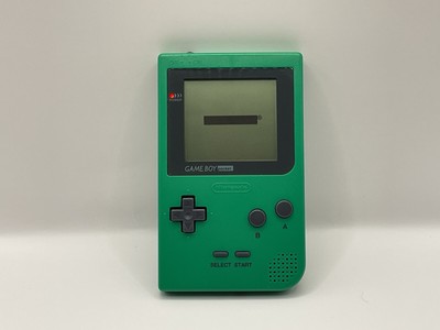 Nintendo Gameboy Pocket Grün Konsole Batteriedeckel fehlt