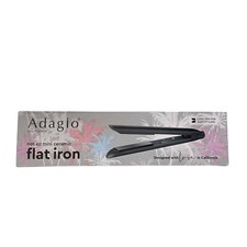 Adagio BNIB Black Lightweight Not So Mini Ceramic Flat Iron Hair Straightener