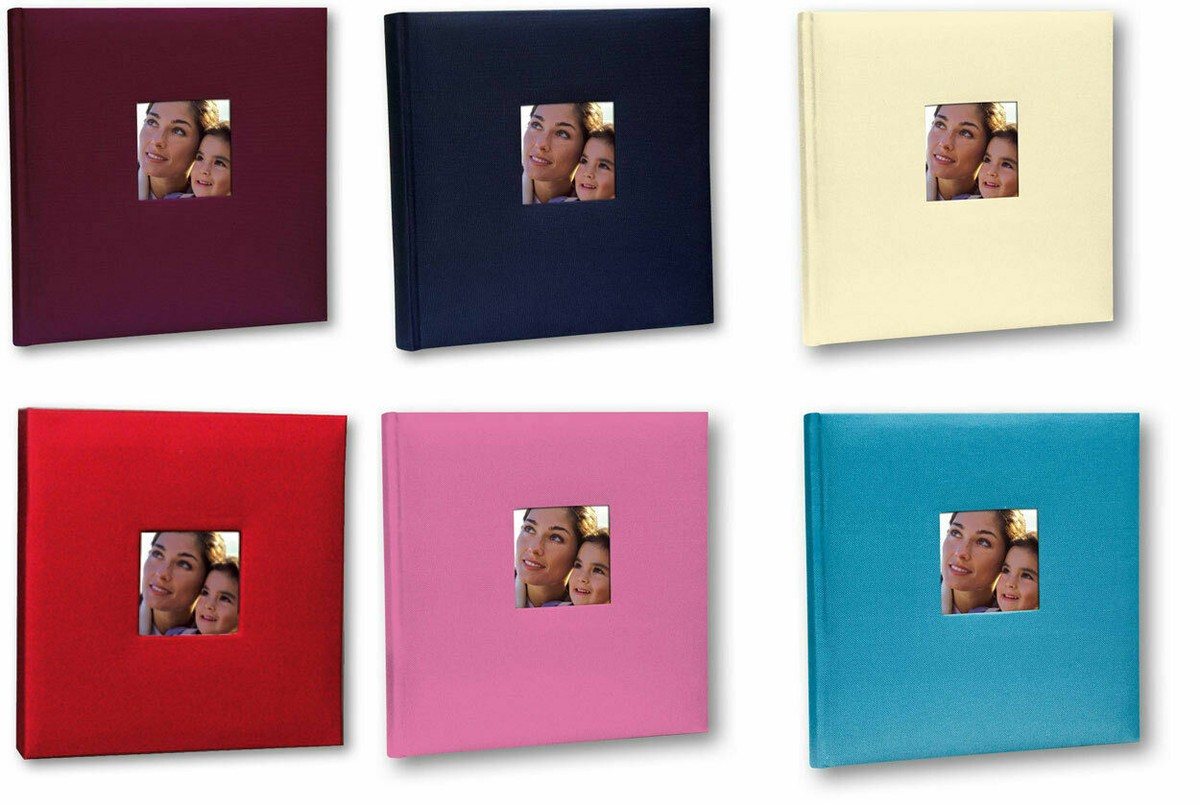 Album Fotografico 31x31 Cm In Tessuto Cotone - 80 Pagine Con Velina - Per Scrapbooking E Ricordi - Foto 9