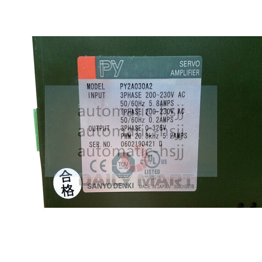 Used & Tested SANYO DENKI PY2A030A2 Servo Driver | eBay Used & Tested SANYO DENKI PY2A030A2 Servo Driver | eBay