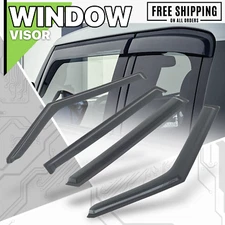 Tape-On Window Visor Shade Vent Wind Rain Deflector Guard fit 10-13 Kia Soul Am