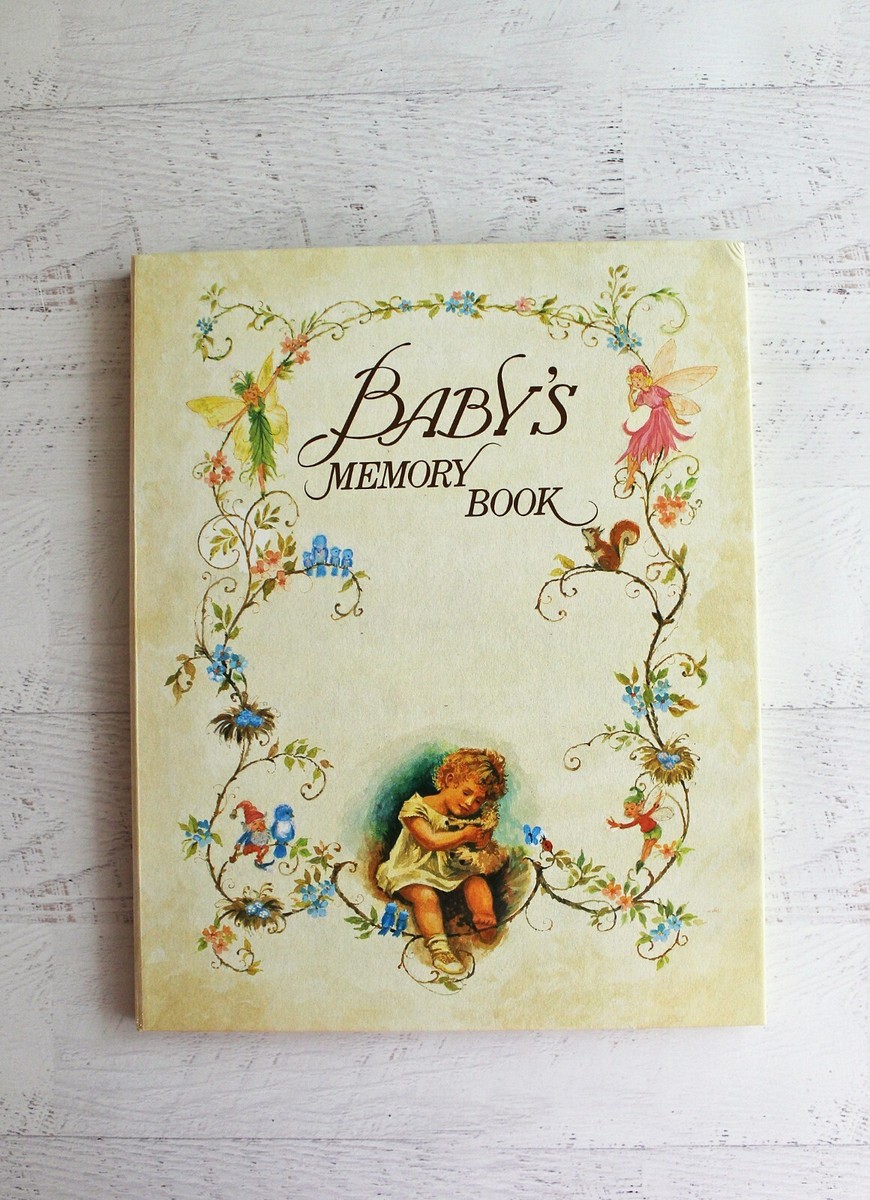 Vintage baby memory book - 1985 no writing - pop up Victorian 