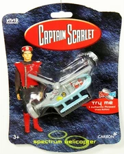 VIVID IMAGINATIONS CAPTAIN SCARLET SPECTRUM HELICOPTOR, Mint on Card 2001