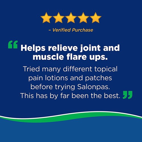 SALONPAS Pain Relieving Patch Large 5.67 X 3.62   (1 PACK ) 6 Patches - Bild 5 von 5