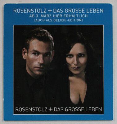 Rosenstolz + Das Grosse Leben - Different Blue CD-Divider Rare Memorabilia 2006