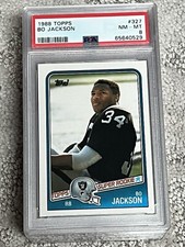 PSA 8 FOOTBALL CARD 1988 TOPPS BO JACKSON ROOKIE OAKLAND RAIDERS
