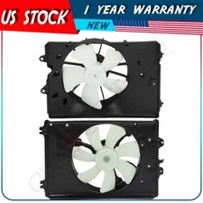 AC Condenser and Radiator Cooling Fan Assembly For 2009 2010-2015 Honda Pilot