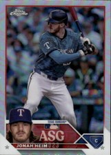 2023 Topps Chrome Update Jonah Heim #ASGC-9 2023 All-Star Game Texas Rangers 1F