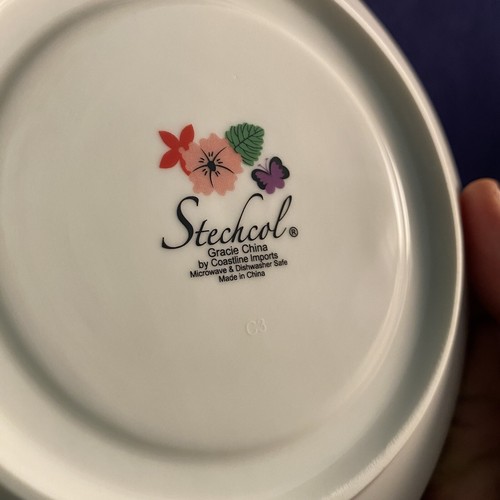 Stechcol Gracie China Wildflower Wildberry Design Saucer Replacement - Picture 4 of 4