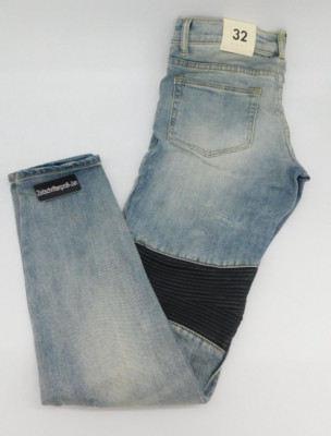 Mnml Herren Jeans Blau Mit Applikationen Gr.32