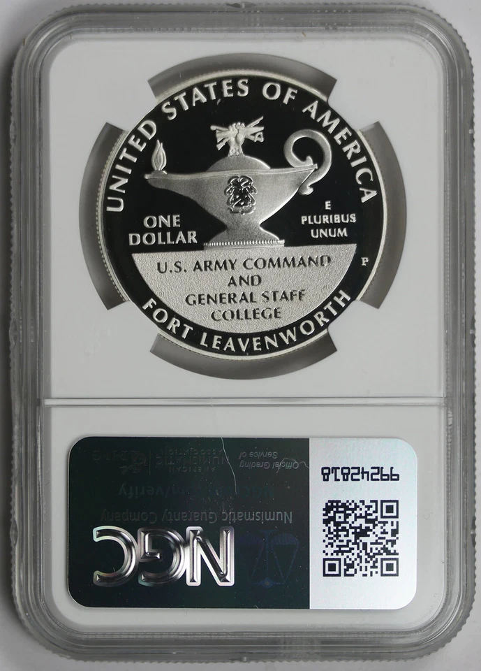 2013-P 5-Star General Marshall & Eisenhower Commemorative $1 PF 69 UCAM NGC - Image 2 of 4