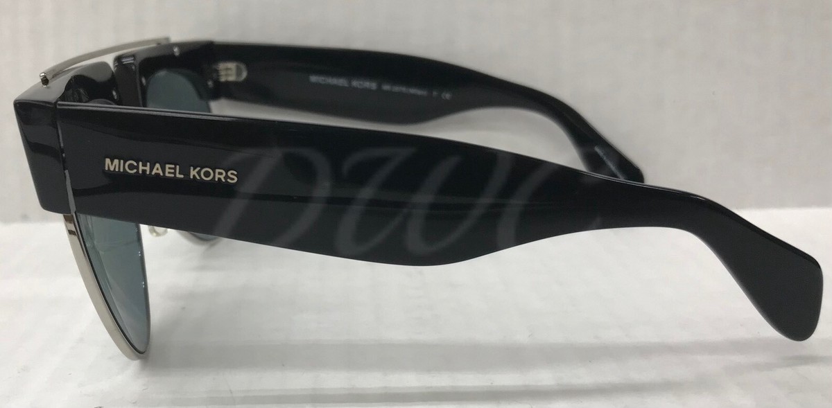 Michael Kors MK2075 Milan Sunglasses Black Silver Mirrored Len 57-15-145 Vintage Michael Kors MILAN MK2075 30051U Sunglasses Black-Silver  main image 2