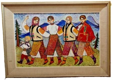 Ukrain./Venezuelan post-impressionist work: H. Mazepa's  "Dancing Girls" (1968)