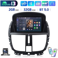 32G per Peugeot 207 06-2015 Carplay Android 13 autoradio GPS NAVI DAB+ WIFI +KAM