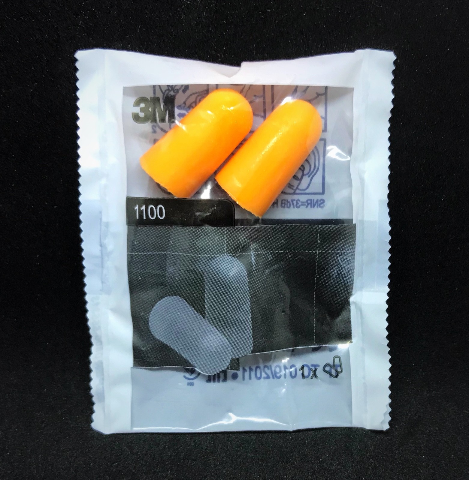 3M 1100 Orange Disposable Noise Reduction Foam Ear Plugs, SNR 37db eBay