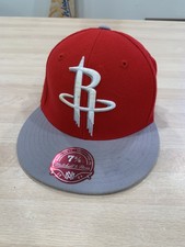 houston rockets mitchell and ness hat 7 3/8 Red fitted