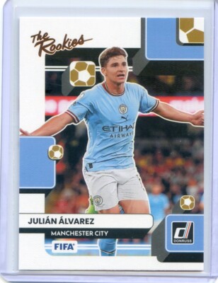 2022-23 Donruss FIFA JULIAN ALVAREZ RC THE ROOKIES #22 BASE MANCHESTER CITY