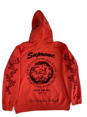dragon overdyed hooded sweatshirt