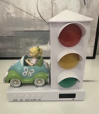 It's About Time Traffic Light Alarm Clock Girl in Car Stoplight Plus Cord