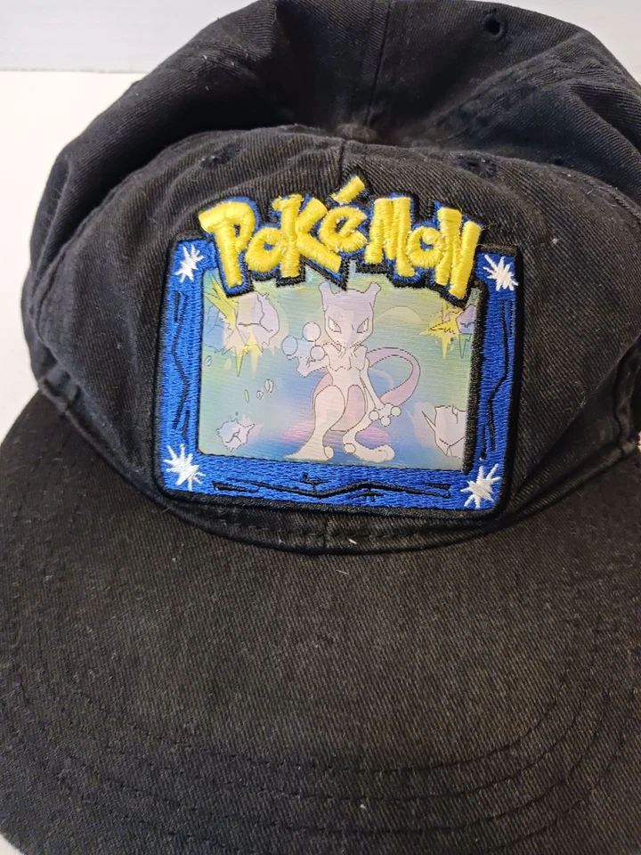 Pokémon MewTwo Holograma Holográfico Juvenil Talla Sombrero De Colección 2000 Ajustable  Foto 2 de 4