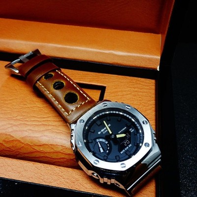 Brand New MOD Casioak G-Shock Custom Watch with GA2100CM Body Stainless Steel Si