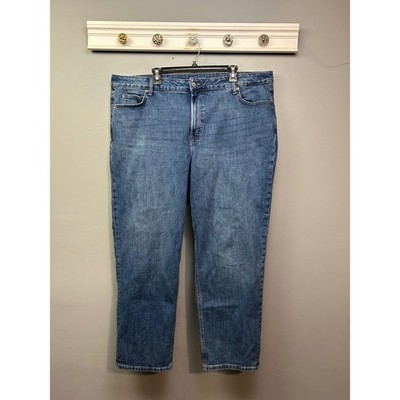 Old Navy Extra Hi-Rise Straight Harper Jeans Womens 20 Medium Wash Blue Stretch