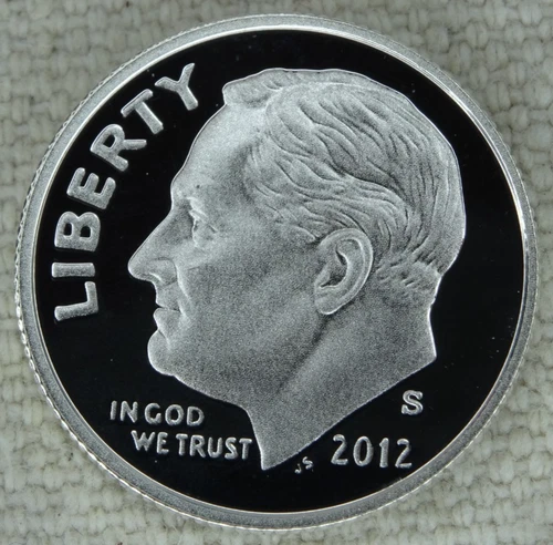 2012-S Silver Roosevelt Dime Proof 90% Silver US Mint 10C Coin Free Shipping