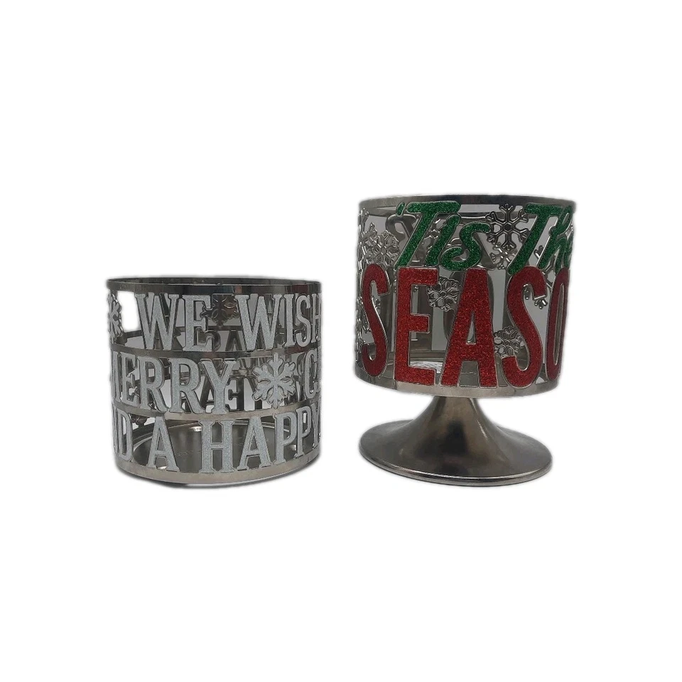 Candelabro de 3 mechas Bath & Body Works Navidad usado leer descripción ☆DOS☆ Foto 2 de 4