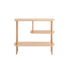 Crueso Asymmetric Solid Oak Console Table  Laredoute, new other RRP 499,-