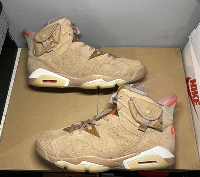 Size 13 - Jordan 6 Retro x Travis Scott Mid British Khaki Pre-owned DH0690-200