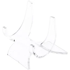 Plymor Clear Acrylic Double-Scoop Display Easel, 1.75" H x 1.75" W x 1.75" D