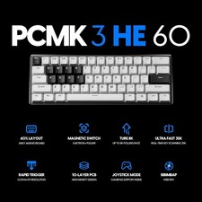 Pulsar PCMK 3 HE 60 Hall Effect Magnetic 8K Poll Gaming Keyboard Hot Swappable