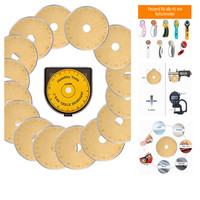 Headley Tools Rollschneider Ersatzklingen 45Mm Titan 15 StüCk Gold FüR Quilten