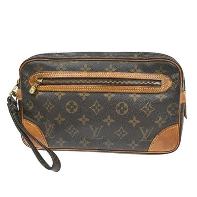 LOUIS VUITTON Marly Dragonne GM Clutch Hand Bag Monogram Brown M51825 60SA022
