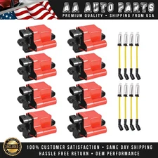 8 Energy Square Ignition Coil & Heavy Duty Wireset for 99-07 Chevrolet GMC UF271
