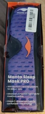 Manta Pro Sleep Mask – 100% Light Blocking – Open Box-Unused Item