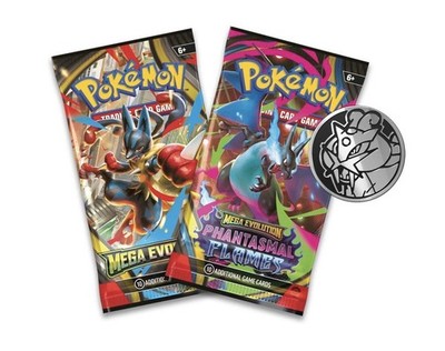 Pokémon TCG ~RAIKOU Foil Card, Metallic Coin & 2 Booster Packs
