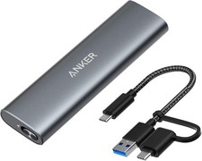 Anker PowerExpand M.2 NVMe and SATA SSD Enclosure Adapter, USB 3.1 Gen2 10Gbps