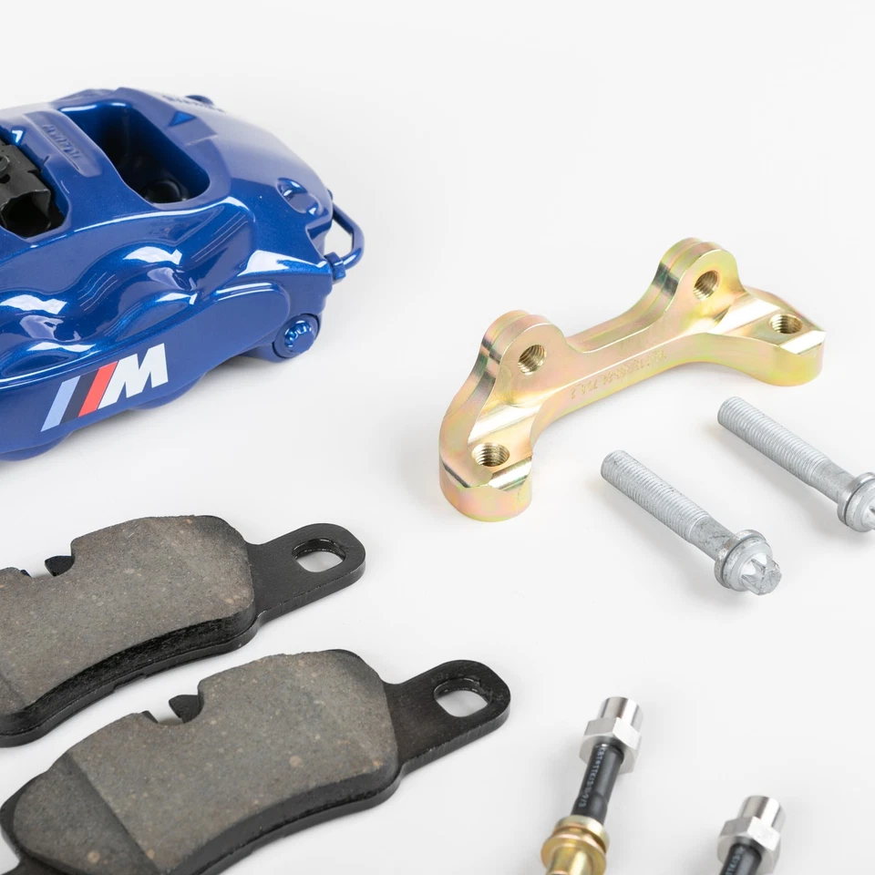 Actualización de pinzas y pastillas de freno trasero para BMW X5 F15 X6 F16 a Brembo azul 4 pot Foto 4 de 4