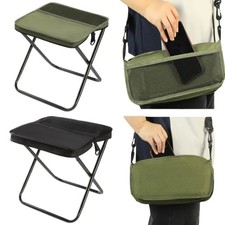 2 in 1 Foldable Backpack Stool Portable Mini Outdoor Camping Folding Seat Chair