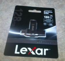 Genuine Lexar JumpDrive D400 128GB Flash - Dual Type-C  A Fast USB 3.2 130MB/s