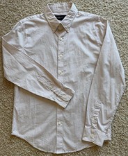 Men  s Abercrombie  Fitch Tan Check Button Down Shirt Size S