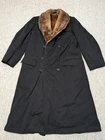 vintage WWI antique 1910s-20s military coat FUR LINED beaver 42 double breasted