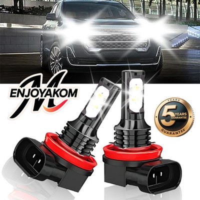 For GMC Acadia 2013-2019 6000K LED Fog Light Bulb Conversion Kit High Power 2Pcs