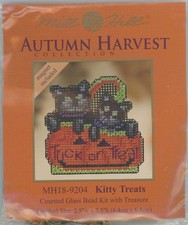 Mill Hill Autumn Harvest Kitty Treats MH18-9204 Stitch  Beading KIT Halloween