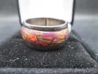 Vintage Reynesta Leland Zuni Fire Opal Sterling Silver Ring Size 11 *