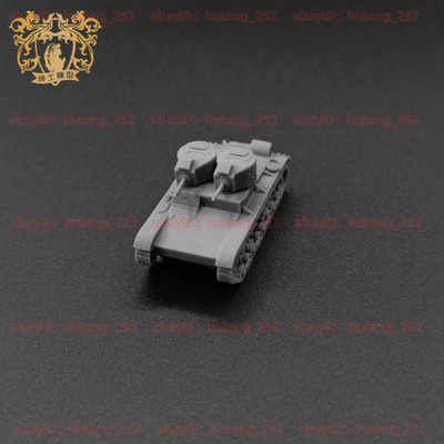 3D Printed 1/144 Britain Vickers MK.E Type Double Turret Tank Unpainted Model