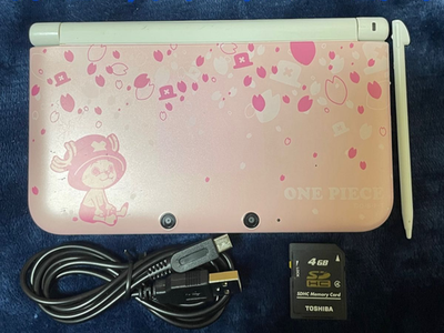 Nintendo 3DS XL LL Console One Piece Chopper Pink Japanese Tested