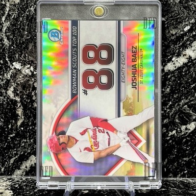 JOSHUA BAEZ ROOKIE RC INVESTMEN REFRACTOR HOLO CARD 2023 Bowman Chrome Cardinals